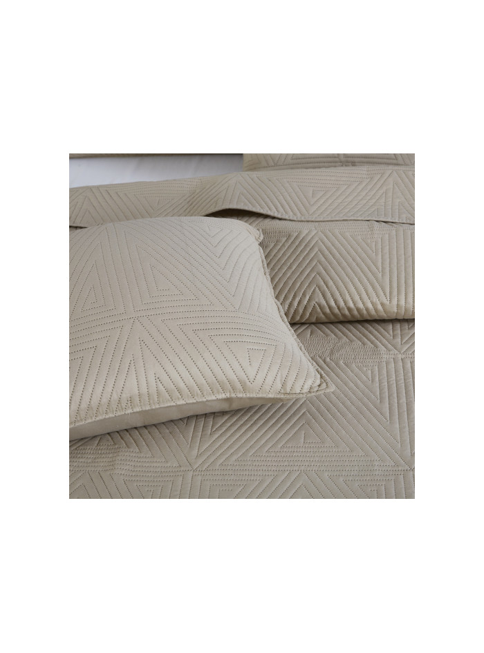 NARZUTA NA ŁÓZKO 200x220 PIKOWANA TRIO BEŻ BEŻOWA