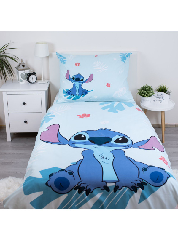 KOMPLET POŚCIELI 140x200 LILO I STITCH DISNEY NIEBIESKA