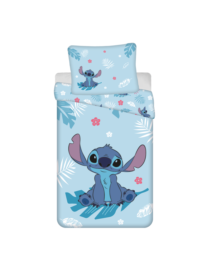 KOMPLET POŚCIELI 140x200 LILO I STITCH DISNEY NIEBIESKA