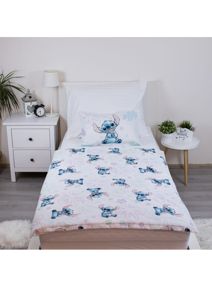POŚCIEL DO ŁÓŻECZKA 100x135 LILO I STITCH OHANA
