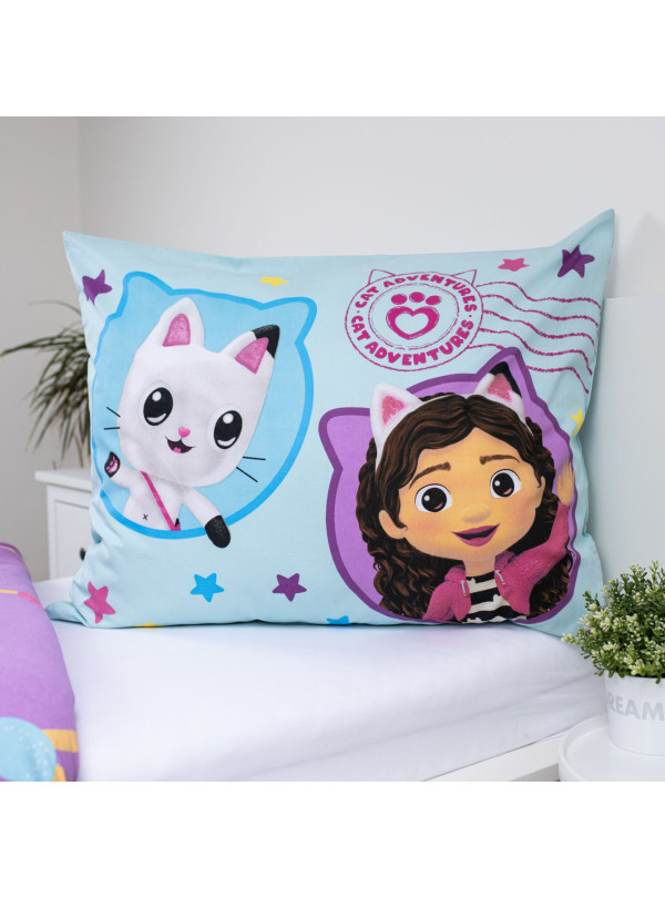 POŚCIEL 140x200 KOCI DOMEK GABI DLA DZIECI BALON