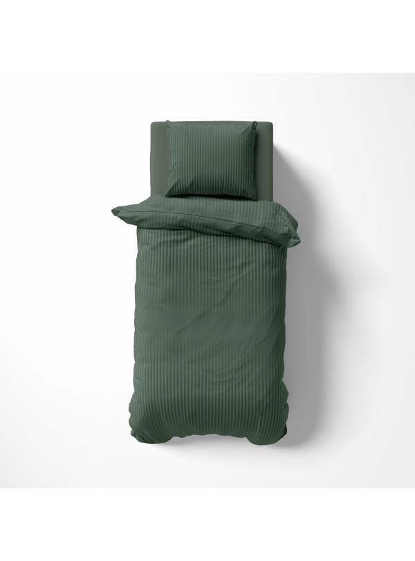 KOMPLET POŚCIELI 180x200 ADAMASZEK OLIWKOWA HOTELOWA PREMIUM