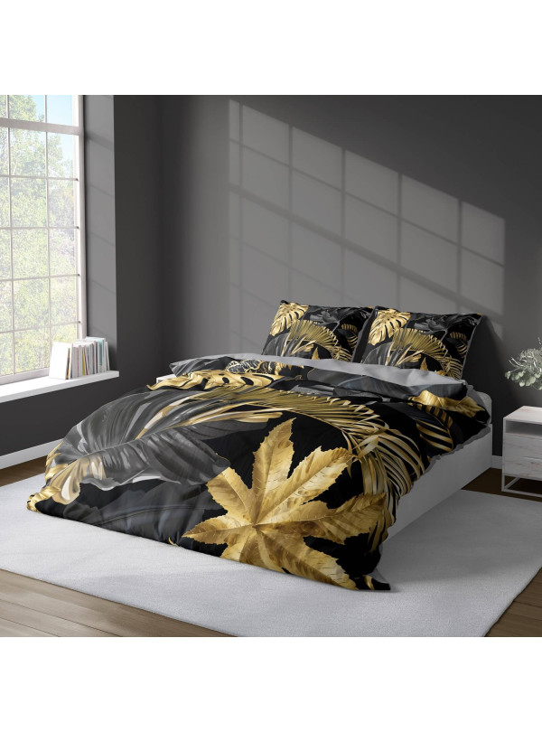 KOMPLET POŚCIELI 160x200 DWUSTRONNA 3D W KWIATY 4197_A