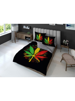 KOMPLET POŚCIELI 160x200 DWUSTRONNA 3D KONOPIA INDYJSKA 4373_A