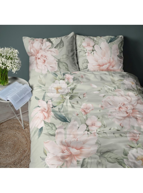 KOMPLET POŚCIELI 160x200 DWUSTRONNA 3D W KWIATY 5308_A