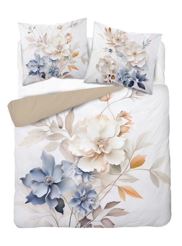 KOMPLET POŚCIELI 160x200 DWUSTRONNA 3D W KWIATY 5315_A