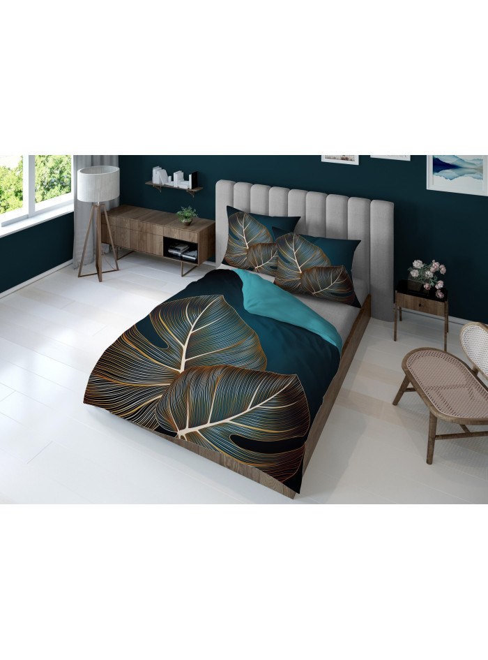 KOMPLET POŚCIELI 160x200 DWUSTRONNA 3D W KWIATY 4195_A