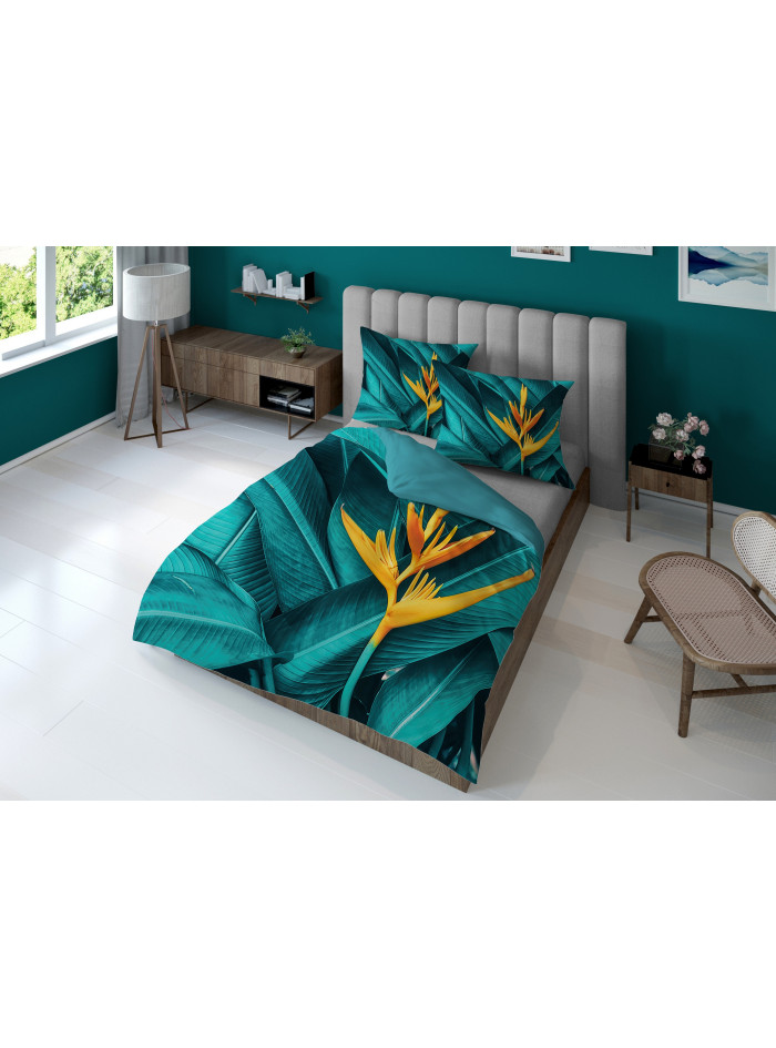 KOMPLET POŚCIELI 160x200 DWUSTRONNA 3D W KWIATY 4194_A