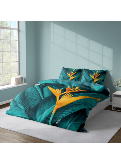KOMPLET POŚCIELI 160x200 DWUSTRONNA 3D W KWIATY 4194_A 2