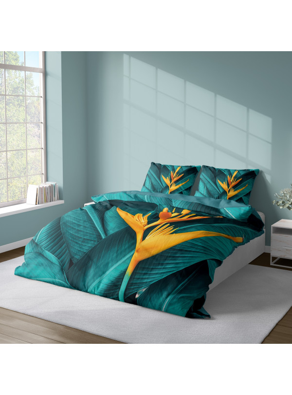 KOMPLET POŚCIELI 160x200 DWUSTRONNA 3D W KWIATY 4194_A