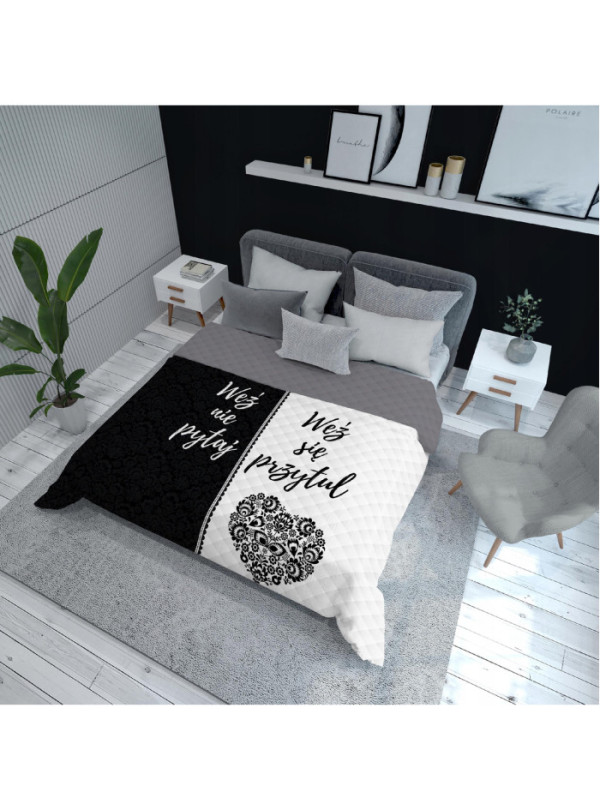 NARZUTA NA ŁÓZKO 170x210 PIKOWANA WEŹ SIĘ PRZYTUL