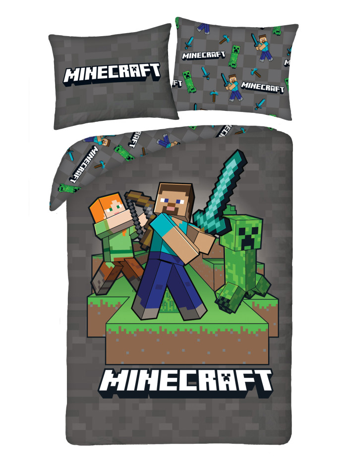 POŚCIEL 140x200 MINECRAFT ALEX STEVE CREEPER MNC-742