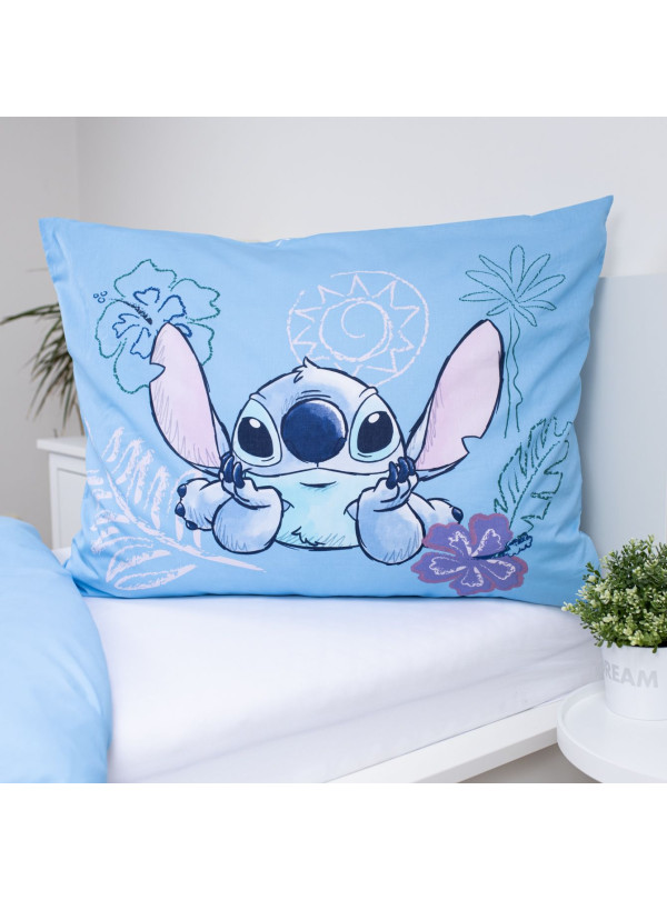 KOMPLET POŚCIELI 140x200 LILO I STITCH DISNEY NIEBIESKA ALOHA