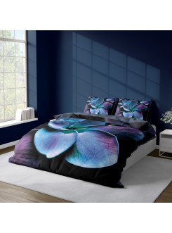 KOMPLET POŚCIELI 160x200 DWUSTRONNA 3D W KWIATY 4226_A 2
