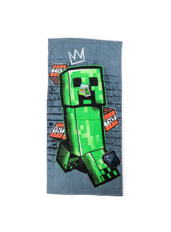RĘCZNIK KĄPIELOWY PLAŻOWY 70x140 MINECRAFT CREEPER TNT