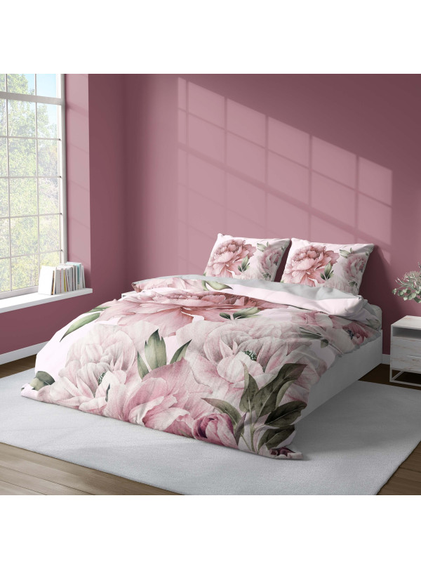 KOMPLET POŚCIELI 160x200 DWUSTRONNA 3D W KWIATY 4196_A