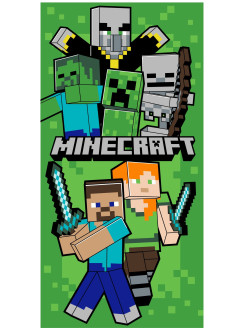 RĘCZNIK KĄPIELOWY PLAŻOWY 70x140 MINECRAFT ALEX STEVE MNC_12