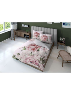 KOMPLET POŚCIELI 160x200 DWUSTRONNA 3D W KWIATY 4196_A