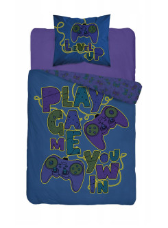 POŚCIEL 140x200 ŚWIECĄCA W CIEMNOŚCI GAMER GIRL 2