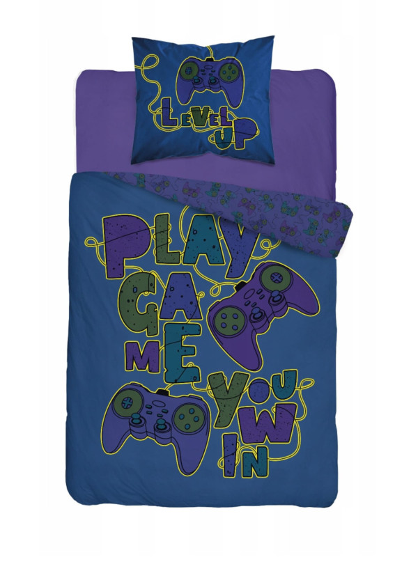 POŚCIEL 140x200 ŚWIECĄCA W CIEMNOŚCI GAMER GIRL