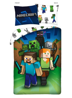 POŚCIEL 140x200 MINECRAFT ALEX STEVE MONSTERS MNC-239 2