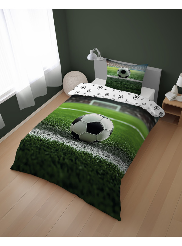 POŚCIEL MŁODZIEŻOWA 140x200 PIŁKA NOŻNA 5577_A