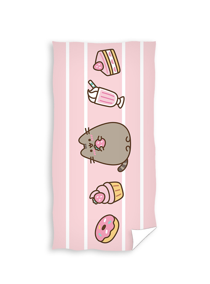 RĘCZNIK PUSHEEN 70x140 KĄPIELOWY SŁODYCZE RÓŻOWY