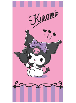 RĘCZNIK KUROMI 70x140 KĄPIELOWY DZIECIĘCY HELLO KITTY KR-01
