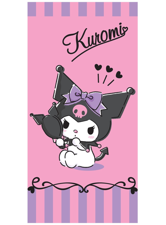 RĘCZNIK KUROMI 70x140 KĄPIELOWY DZIECIĘCY HELLO KITTY KR-01