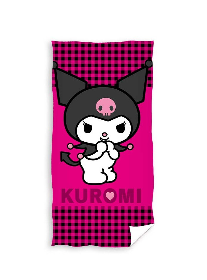 RĘCZNIK KUROMI 70x140 KĄPIELOWY DZIECIĘCY HELLO KITTY KR-02