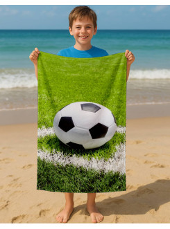 RĘCZNIK 70x140 KĄPIELOWY PLAŻOWY BAWEŁNIANY PIŁKA NOŻNA