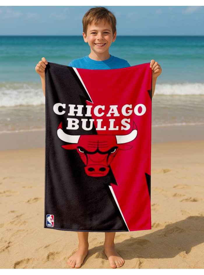 RĘCZNIK KĄPIELOWY PLAŻOWY 70x140 CHICAGO BULLS