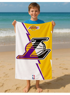 RĘCZNIK KĄPIELOWY PLAŻOWY 70x140 LOS ANGELES LAKERS