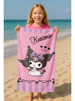 RĘCZNIK KUROMI 70x140 KĄPIELOWY DZIECIĘCY HELLO KITTY KR-01