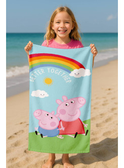 RĘCZNIK KĄPIELOWY PLAŻOWY 70x140 ŚWINKA PEPPA PEP-132