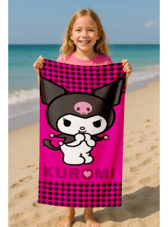 RĘCZNIK KUROMI 70x140 KĄPIELOWY DZIECIĘCY HELLO KITTY KR-02