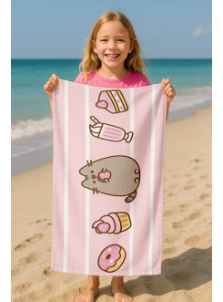RĘCZNIK PUSHEEN 70x140 KĄPIELOWY SŁODYCZE RÓŻOWY