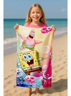 RĘCZNIK 70x140 KĄPIELOWY DZIECIĘCY SPONGEBOB SP_012