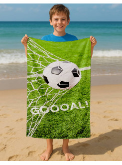 RĘCZNIK 70x140 KĄPIELOWY PLAŻOWY BAWEŁNIANY PIŁKA GOL