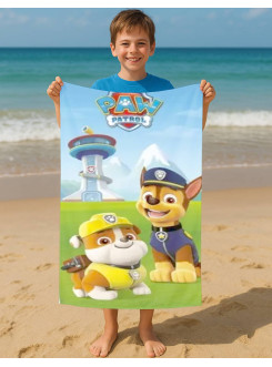 RĘCZNIK PSI PATROL 70x140 KĄPIELOWY PLAŻOWY PAW PATROL CHASE RUBBLE
