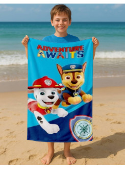 RĘCZNIK PSI PATROL 70x140 KĄPIELOWY PLAŻOWY PAW PATROL CHASE MARSHALL