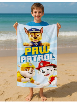 RĘCZNIK PSI PATROL 70x140 KĄPIELOWY PLAŻOWY PAW PATROL CHASE MARSHALL RUBBLE