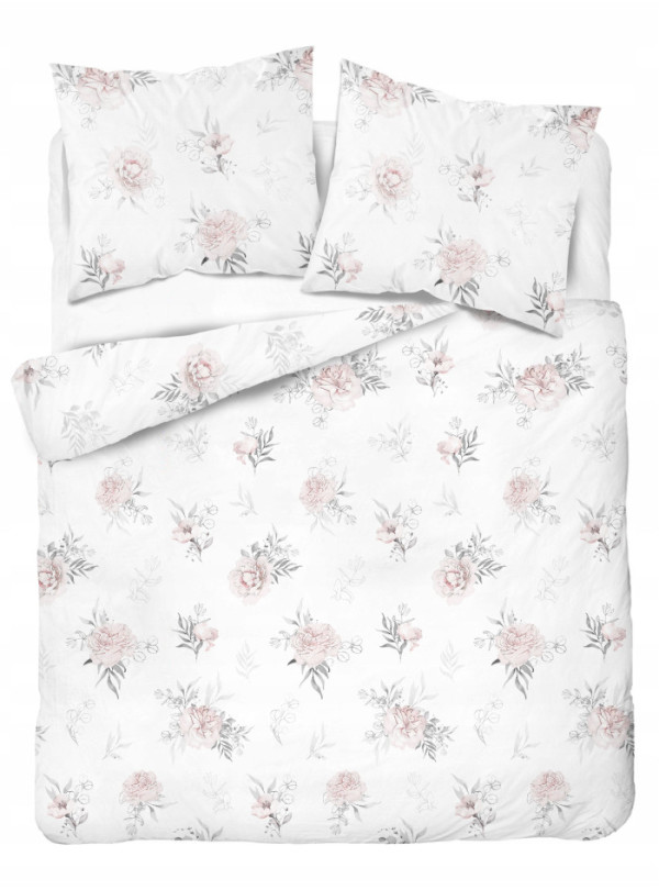 POŚCIEL FLANELOWA 200x220 KWIATY 3998_B
