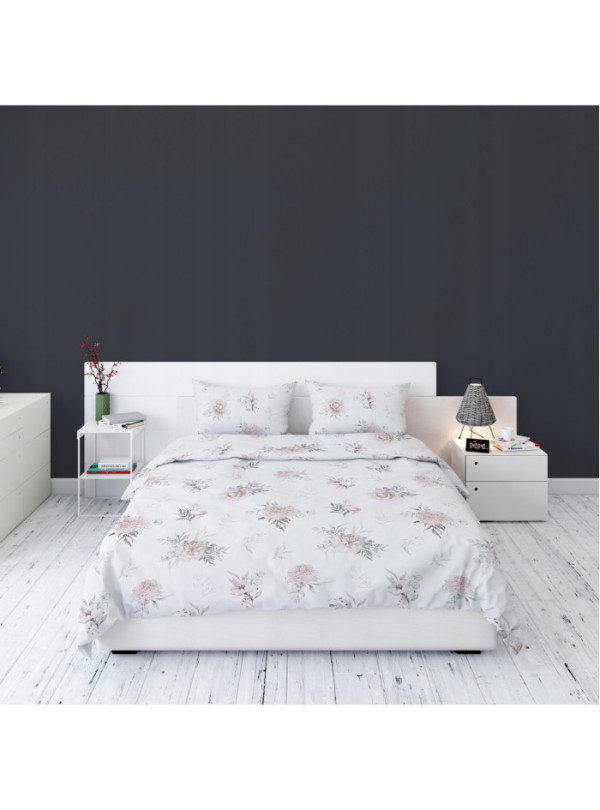 POŚCIEL FLANELOWA 200x220 KWIATY 3998_B