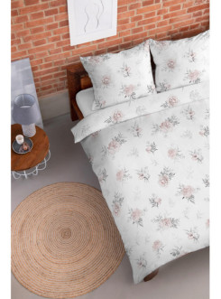 POŚCIEL FLANELOWA 200x220 KWIATY 3998_B