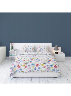 POŚCIEL FLANELOWA 200x220 KWIATY 4035_A 2