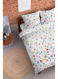POŚCIEL FLANELOWA 200x220 KWIATY 4035_A
