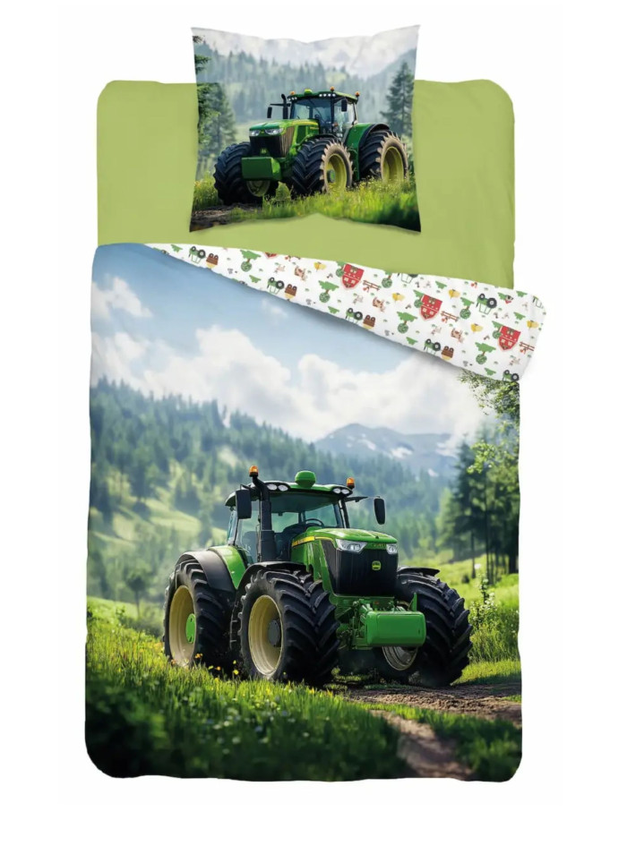 POŚCIEL 160x200 ŚWIECĄCA W CIEMNOŚCI TRAKTOR 5551_A