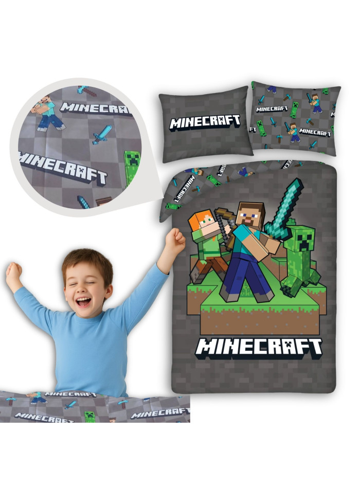 POŚCIEL 140x200 MINECRAFT ALEX STEVE CREEPER MNC-742