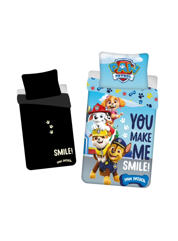 POŚCIEL 140x200 ŚWIECĄCA W CIEMNOŚCI PSI PATROL PP_325